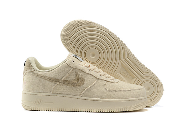 Women's Air Force 1 Low Top Cream Shoes 070 Women's Air Force 1 Low Top Cream Shoes 070